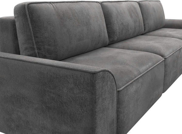 Изображение товара Диван Лига Диванов Лига-048 Лонг / 128257 (велюр серый)