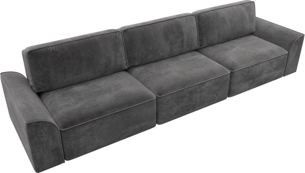 Изображение товара Диван Лига Диванов Лига-048 Лонг / 128257 (велюр серый)