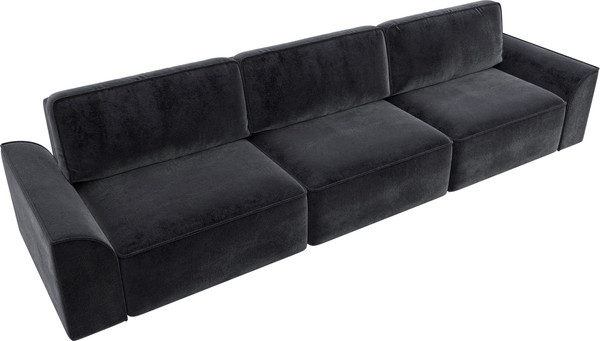 Изображение товара Диван Лига Диванов Лига-048 Лонг / 128258 (велюр темно-серый)