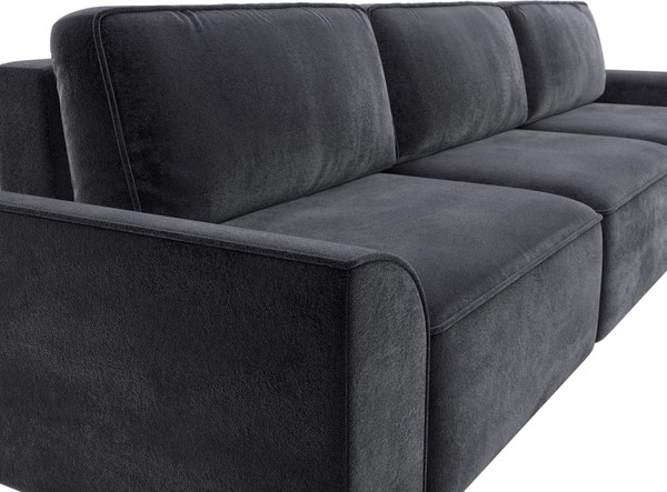 Изображение товара Диван Лига Диванов Лига-048 Лонг / 128258 (велюр темно-серый)