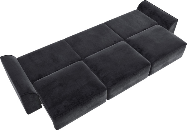 Изображение товара Диван Лига Диванов Лига-048 Лонг / 128258 (велюр темно-серый)