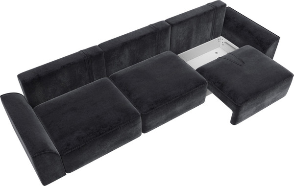 Изображение товара Диван Лига Диванов Лига-048 Лонг / 128258 (велюр темно-серый)