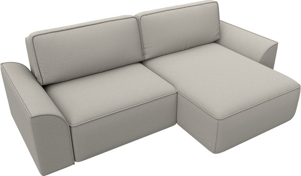 Изображение товара Диван угловой Лига Диванов Лига-048 универсальный / 128264 (рогожка амур бежевый)