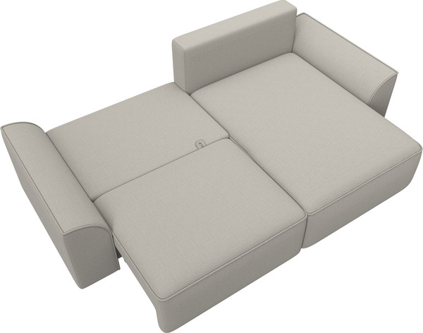 Изображение товара Диван угловой Лига Диванов Лига-048 универсальный / 128264 (рогожка амур бежевый)