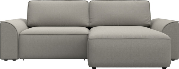 Изображение товара Диван угловой Лига Диванов Лига-048 универсальный / 128264 (рогожка амур бежевый)