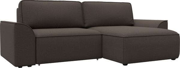 Изображение товара Диван угловой Лига Диванов Лига-048 НПБ угол универсальный / 128265 (рогожка амур коричневый)