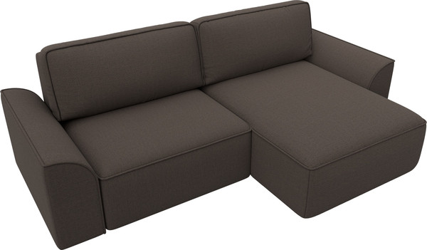 Изображение товара Диван угловой Лига Диванов Лига-048 НПБ угол универсальный / 128265 (рогожка амур коричневый)