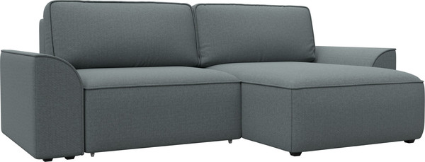 Изображение товара Диван угловой Лига Диванов Лига-048 НПБ универсальный / 128266 (рогожка амур серый)