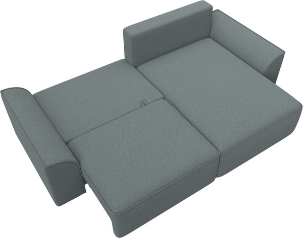 Изображение товара Диван угловой Лига Диванов Лига-048 НПБ универсальный / 128266 (рогожка амур серый)