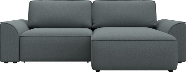 Изображение товара Диван угловой Лига Диванов Лига-048 НПБ универсальный / 128266 (рогожка амур серый)