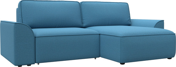 Изображение товара Диван угловой Лига Диванов Лига-048 НПБ универсальный / 128267 (рогожка амур голубой)