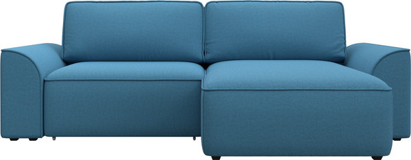 Изображение товара Диван угловой Лига Диванов Лига-048 НПБ универсальный / 128267 (рогожка амур голубой)