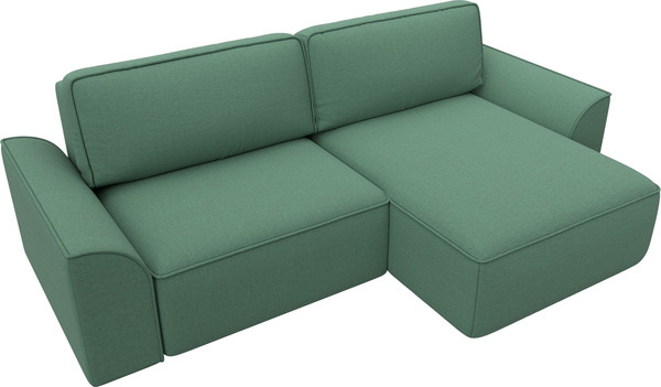Изображение товара Диван угловой Лига Диванов Лига-048 универсальный / 128268 (рогожка амур зеленый)