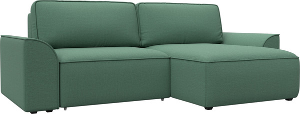 Изображение товара Диван угловой Лига Диванов Лига-048 универсальный / 128268 (рогожка амур зеленый)