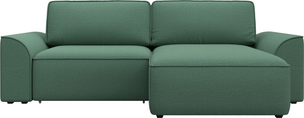 Изображение товара Диван угловой Лига Диванов Лига-048 универсальный / 128268 (рогожка амур зеленый)