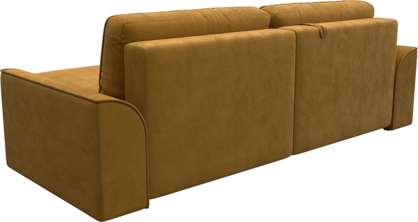 Изображение товара Диван угловой Лига Диванов Лига-048 универсальный / 128269 (велюр желтый)