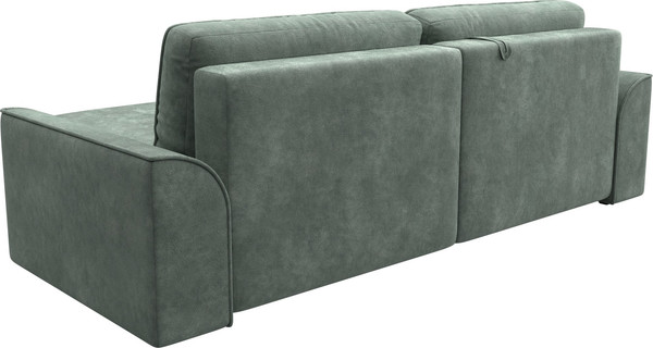 Изображение товара Диван угловой Лига Диванов Лига-048 универсальный / 128271 (велюр зеленый)