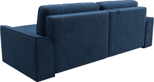 Изображение товара Диван угловой Лига Диванов Лига-048 универсальный / 128272 (велюр синий)