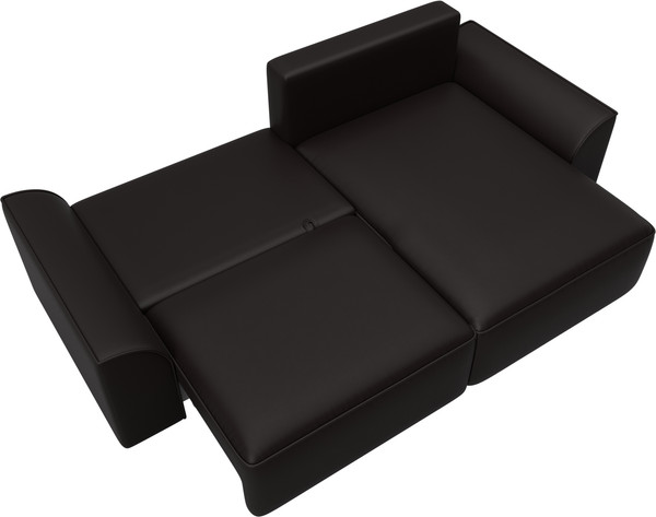 Изображение товара Диван угловой Лига Диванов Лига-048 универсальный / 128275 (экокожа коричневый)