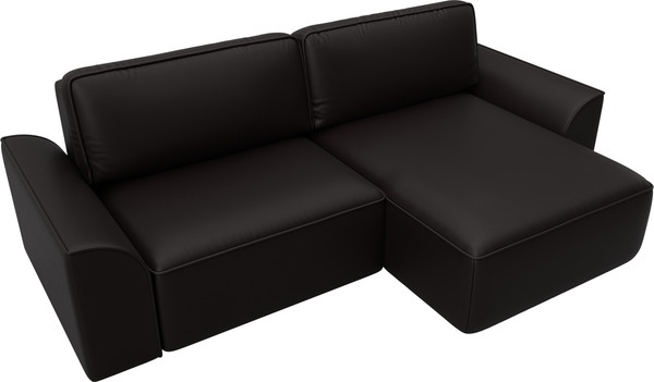 Изображение товара Диван угловой Лига Диванов Лига-048 универсальный / 128275 (экокожа коричневый)