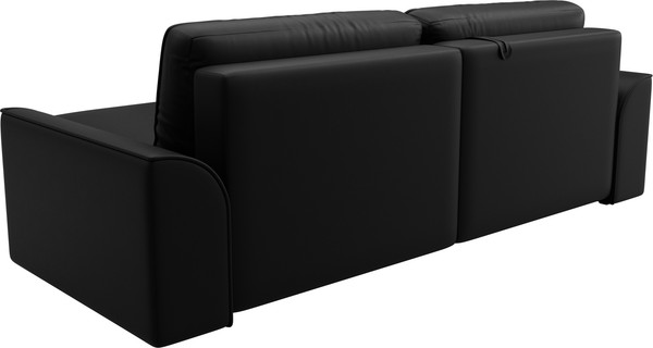 Изображение товара Диван угловой Лига Диванов Лига-048 универсальный / 128277 (экокожа черный)