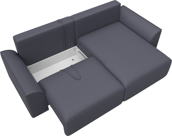 Изображение товара Диван угловой Лига Диванов Лига-048 универсальный / 128278 (экокожа серый)