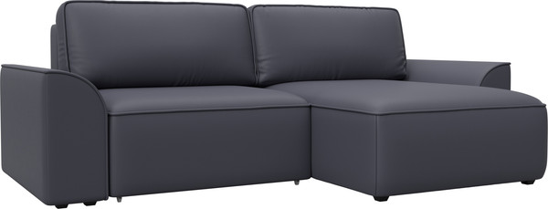 Изображение товара Диван угловой Лига Диванов Лига-048 универсальный / 128278 (экокожа серый)