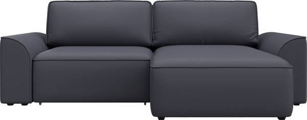 Изображение товара Диван угловой Лига Диванов Лига-048 универсальный / 128278 (экокожа серый)