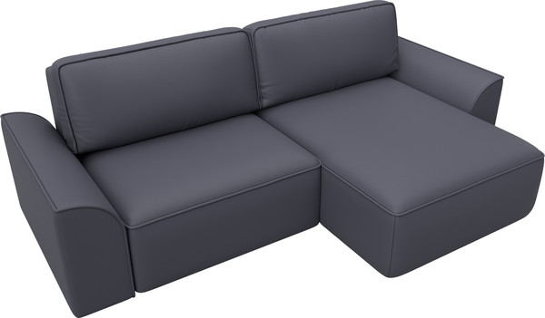 Изображение товара Диван угловой Лига Диванов Лига-048 универсальный / 128278 (экокожа серый)