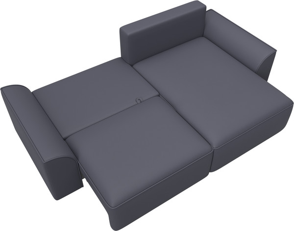 Изображение товара Диван угловой Лига Диванов Лига-048 универсальный / 128278 (экокожа серый)