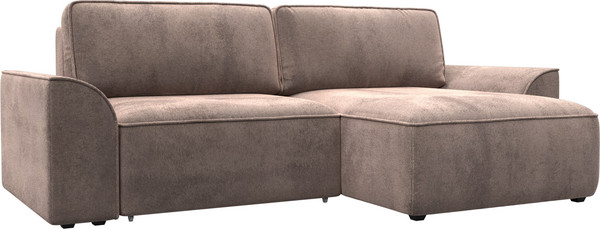 Изображение товара Диван угловой Лига Диванов Лига-048 универсальный / 128280 (велюр бежевый)