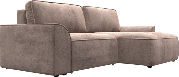 Изображение товара Диван угловой Лига Диванов Лига-048 универсальный / 128280 (велюр бежевый)