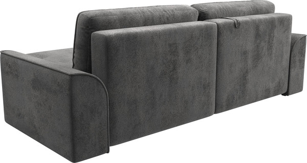 Изображение товара Диван угловой Лига Диванов Лига-048 универсальный / 128282 (велюр серый)