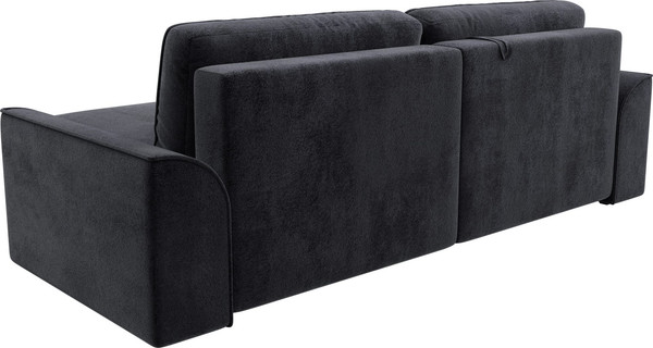 Изображение товара Диван угловой Лига Диванов Лига-048 универсальный / 128283 (велюр темно-серый)