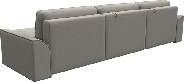 Изображение товара Диван угловой Лига Диванов Лига-048 лонг универсальный / 128484 (рогожка амур бежевый)