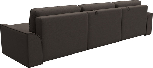 Изображение товара Диван угловой Лига Диванов Лига-048 лонг универсальный / 128485 (рогожка амур коричневый)