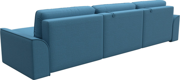 Изображение товара Диван угловой Лига Диванов Лига-048 лонг универсальный / 128487 (рогожка амур голубой)