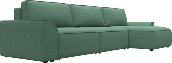 Изображение товара Диван угловой Лига Диванов Лига-048 лонг универсальный / 128488 (рогожка амур зеленый)