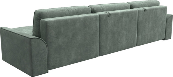 Изображение товара Диван угловой Лига Диванов Лига-048 лонг универсальный / 128491 (велюр зеленый)