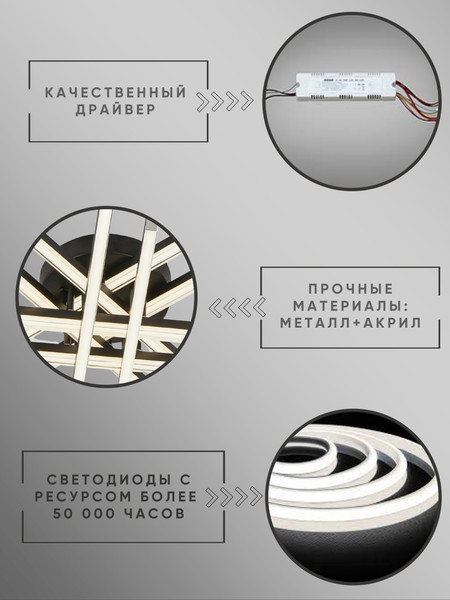 Изображение товара Люстра Aitin-Pro C9036/8 (черный)