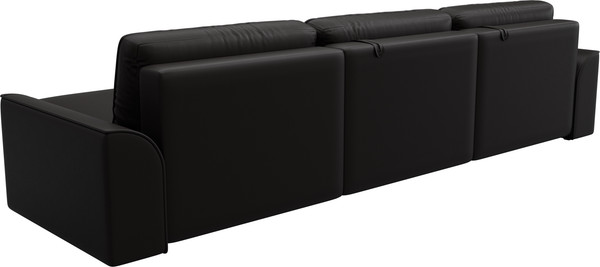 Изображение товара Диван угловой Лига Диванов Лига-048 лонг универсальный / 128495 (экокожа коричневый)