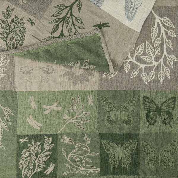 Изображение товара Плед Pole Kvetak (Беларускі лён) 160x110 18С240-ШР/у./р. (2 Весна-2/сорт 1)