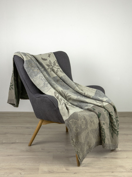 Изображение товара Плед Pole Kvetak (Беларускі лён) 160x110 18С240-ШР/у./р. (2 Весна-2/сорт 1)