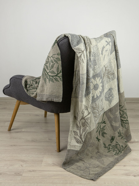 Изображение товара Плед Pole Kvetak (Беларускі лён) 160x110 18С240-ШР/у./р. (2 Весна-2/сорт 1)