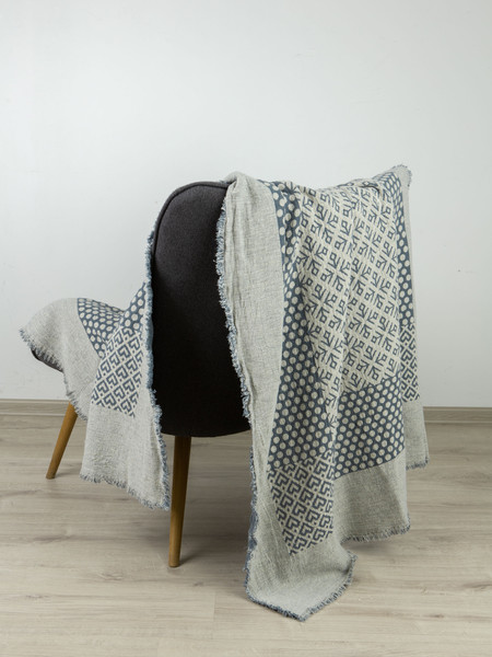 Изображение товара Плед Pole Kvetak (Беларускі лён) 110x170 20С48-ШР/у./р. (4 Монохром-2/сорт 1)