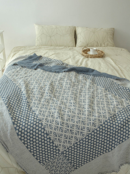 Изображение товара Плед Pole Kvetak (Беларускі лён) 110x170 20С48-ШР/у./р. (4 Монохром-2/сорт 1)