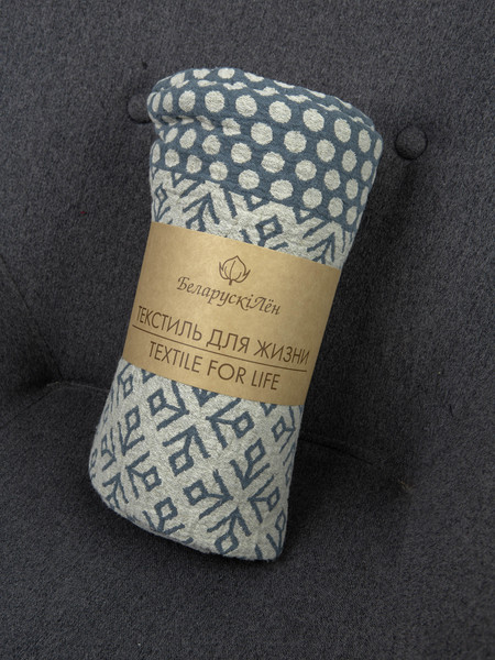 Изображение товара Плед Pole Kvetak (Беларускі лён) 110x170 20С48-ШР/у./р. (4 Монохром-2/сорт 1)