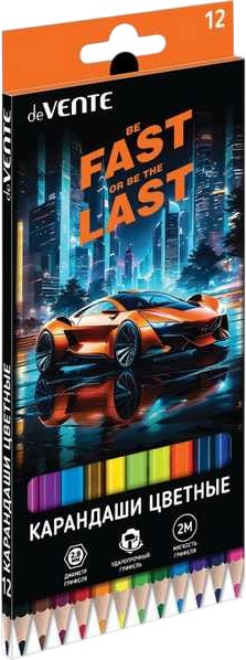 Изображение товара Набор цветных карандашей deVente Fast Or Last / 5022537 (12цв)