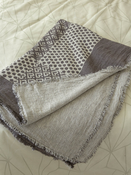 Изображение товара Плед Pole Kvetak (Беларускі лён) 110x170 20С48-ШР/у./р. (5 Монохром-2/сорт 1)