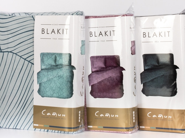 Изображение товара Комплект постельного белья Блакiт Сатин Евро 70х70 / D1092/15-1309 (тропикано)